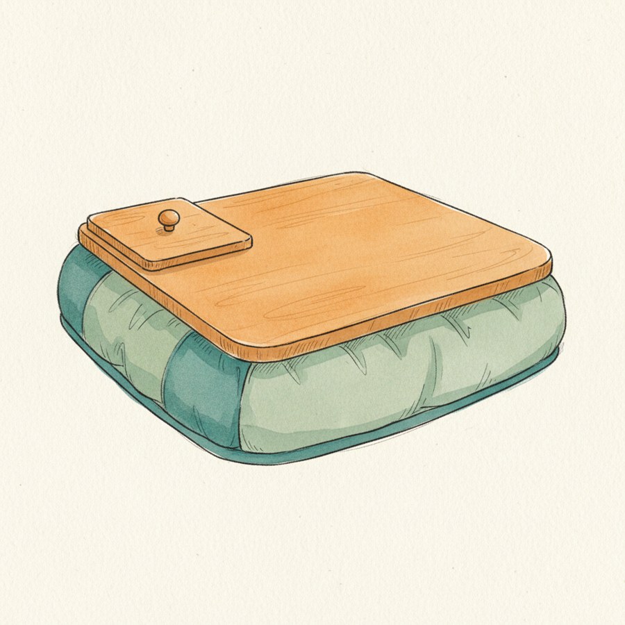 HearthSong Foldable Lap Desk for Kids with Storage — hand-drawn illustration of ADHD focus tool